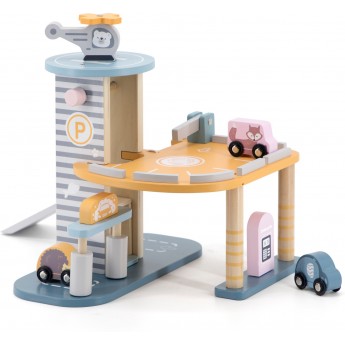 Игровой набор Паркинг Viga Toys PolarB из дерева (44029)