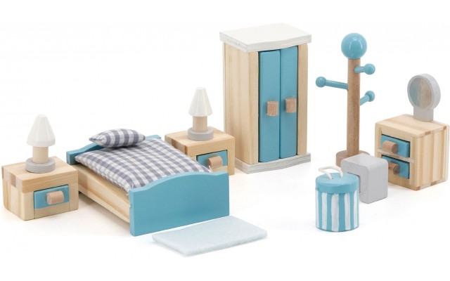 Дерев'яні меблі для ляльок Viga Toys PolarB Спальня (44035)