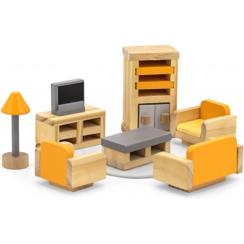 Деревянная мебель для кукол Viga Toys PolarB Гостиная (44037)