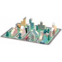 Деревянный конструктор Viga Toys PolarB Город, 56 эл. (44040)