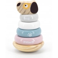 Игрушка пирамидка Viga Toys PolarB Собачка неваляшка из дерева (44042)