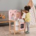 Детская деревянная кухня Viga Toys PolarB с посудой, розовая (44046) title=