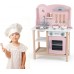 Детская деревянная кухня Viga Toys PolarB с посудой, розовая (44046) title=