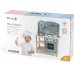 Детская деревянная кухня Viga Toys PolarB с посудой, голубая (44047) title=