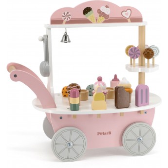 Деревянный игровой набор Viga Toys PolarB Магазин мороженого на колесах (44054)
