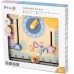 Дитячий навчальний календар з дерева Viga Toys PolarB з годинником, англійською мовою (44056) title=
