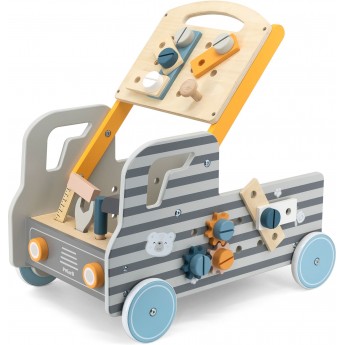 Детская деревянная машинка Viga Toys PolarB с инструментами  (44066)