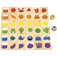 Деревянный пазл-игра Viga Toys Изучаем цвета (44505)