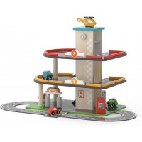 Деревянный игровой набор Viga Toys Паркинг с АЗС (44509)