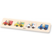 Пазл для раннего развития Viga Toys Рамка-вкладыш Спецмашины из дерева (44535)