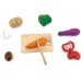 Іграшкова їжа Viga Toys Нарізані овочі з дерева (44540) title=