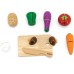 Іграшкова їжа Viga Toys Нарізані овочі з дерева (44540) title=