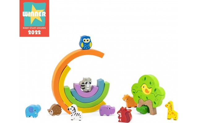 Розвиваюча гра-баланс Viga Toys Веселка (44590)