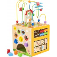 Бізікуб дерев'яний Viga Toys Мультикуб 5 в 1 (44591)