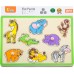 Пазл-вкладыш для раннего развития Viga Toys Дикие животные (50019) title=