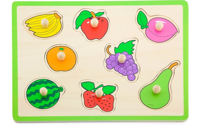 Пазл-вкладыш для раннего развития Viga Toys Фрукты с дерева (50020)