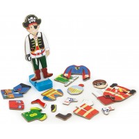 Набор магнитных элементов Viga Toys Одень мальчика (50021)