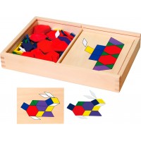 Развивающая игра Viga Toys Геометрическая мозаика с дерева (50029)