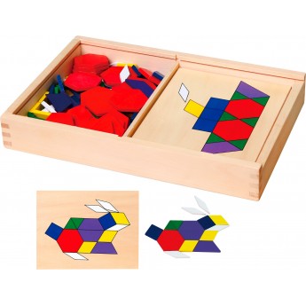 Розвиваюча гра Viga Toys Геометрична мозаїка з дерева (50029)