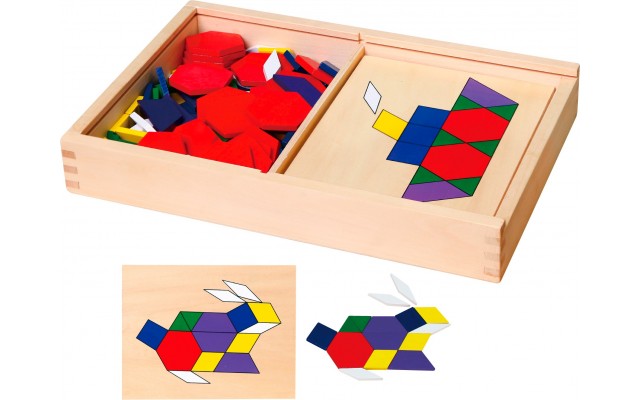 Развивающая игра Viga Toys Геометрическая мозаика с дерева (50029)