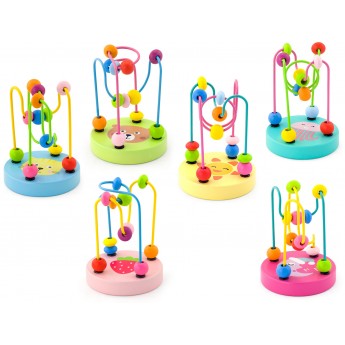 Деревянная игрушка Viga Toys Мини-лабиринт с бусинами (50047)
