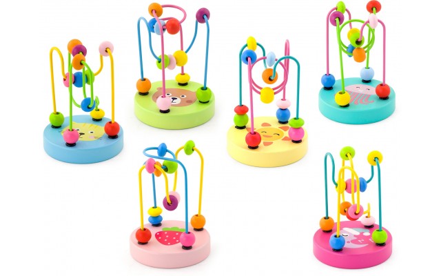 Деревянная игрушка Viga Toys Мини-лабиринт с бусинами (50047)
