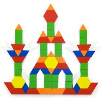 Дерев'яний конструктор Viga Toys Кольорова мозаїка, 250 ел. (50065)