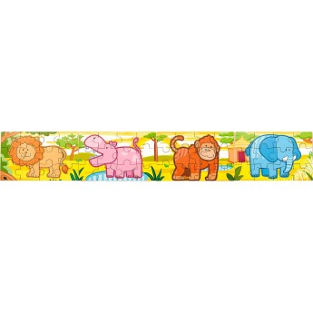 Деревянный пазл Viga Toys Джунгли 4 в 1, 48 эл. (50068)
