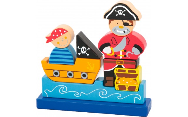 Магнитный деревянный пазл Viga Toys Пират (50077)