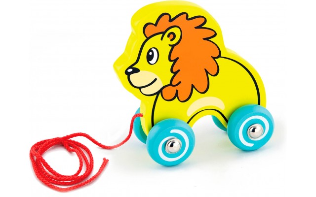 Дерев'яна іграшка каталка Viga Toys Лев (50090)