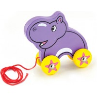 Деревянная игрушка каталка Viga Toys Бегемотик (50092)