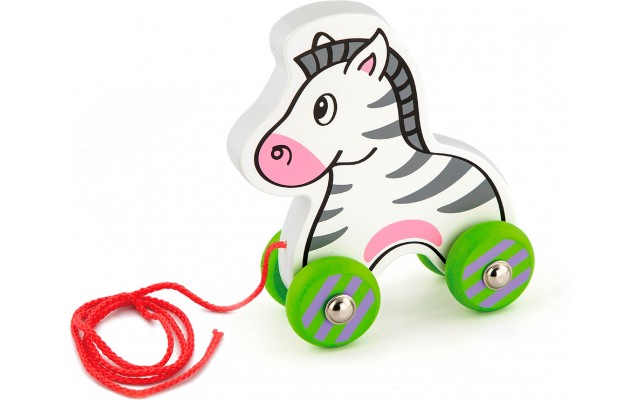 Деревянная игрушка каталка Viga Toys Зебра (50093)