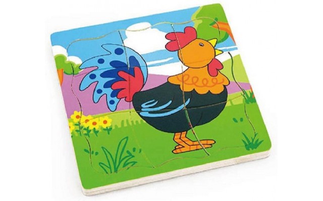 Дерев'яний логічний пазл Viga Toys Півник (50113)
