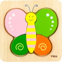 Дерев'яний пазл-вкладиш Viga Toys Метелик (50170)