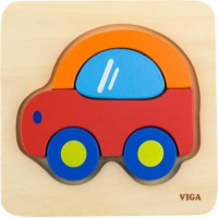 Деревянный пазл-вкладыш Viga Toys Машинка (50172)