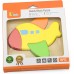 Деревянный пазл-вкладыш Viga Toys Самолетик (50173) title=