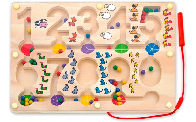 Обучающий магнитный лабиринт Viga Toys Цифры (50180)