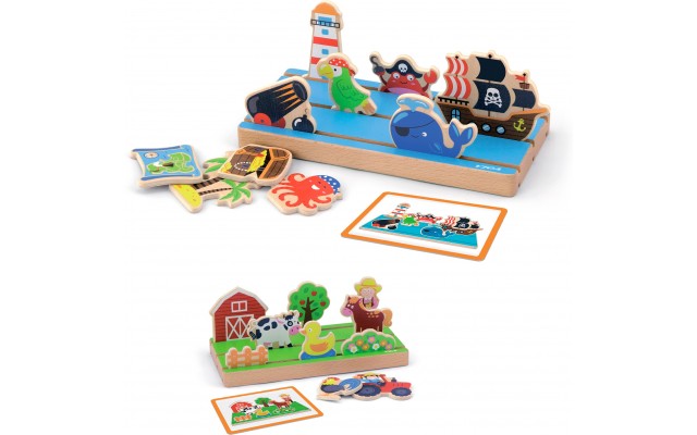 Деревянный игровой набор Viga Toys Пространство и расстояние (50183)