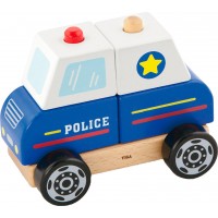 Набор деревянных кубиков-пазлов Viga Toys Полицейская машинка (50201FSC)