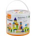 Набір дерев'яних кубиків Viga Toys Місто, 75 шт. (50287) title=