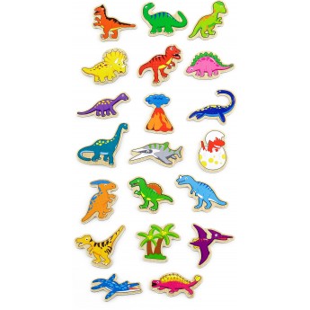 Набор игровых магнитов Viga Toys Динозавры, 20 шт. (50289)