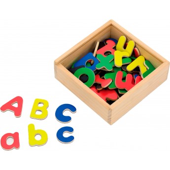 Магнитные буквы Viga Toys Английские заглавные и строчные, 52 шт. (50324)