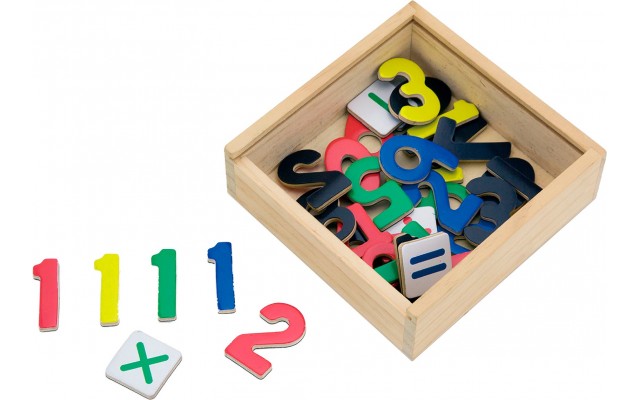 Магнітні цифри та знаки Viga Toys, 37 шт. (50325)