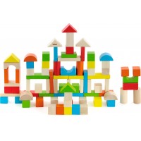 Набор деревянных кубиков Viga Toys Цветные блоки, 80 шт. (50333)