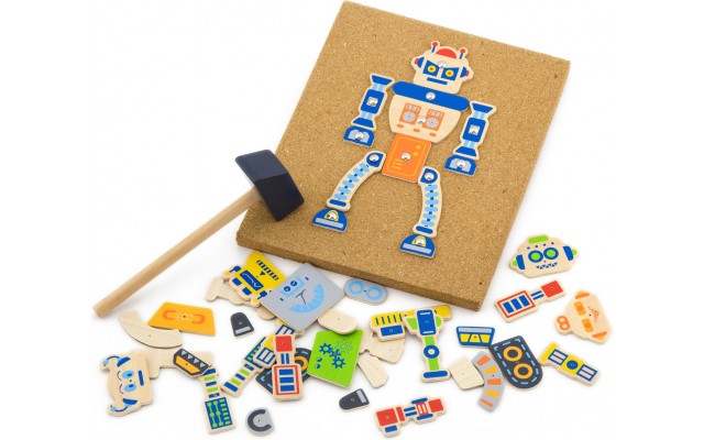 Дерев'яний набір для творчості Viga Toys Робот (50335)