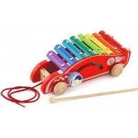 Ксилофон-каталка Viga Toys Спорткар из дерева (50341)