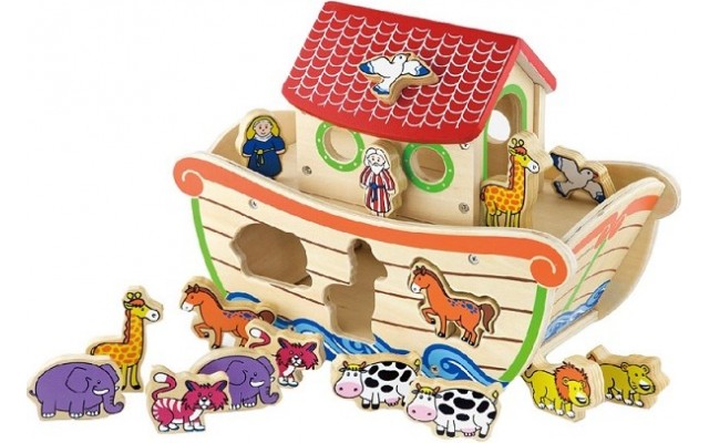 Дерев'яна іграшка-сортер Viga Toys Ноїв ковчег (50345)