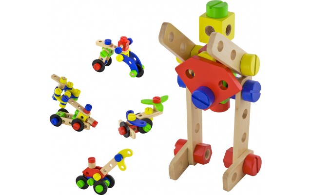 Деревянный развивающий конструктор Viga Toys, 48 эл. (50383)