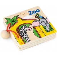 Розвивальна дерев'яна книжка Viga Toys Перші англійські слова (50386)