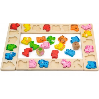 Деревянный сортер-игра Viga Toys Карнавал животных (50450)
